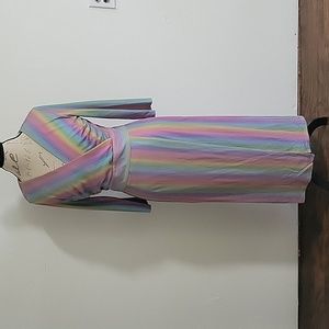 Jessakae Luminaria Dress Multi Colored Midi w/Slit